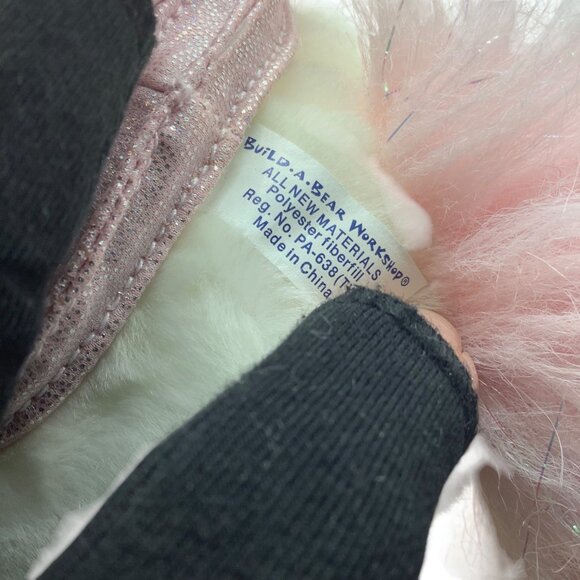 Build-A-Bear White & Pink Plush Unicorn Horse Stuffed Soft Toy Sparkly Horn 16" - Picture 6 of 8